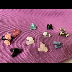 A colorful assortment of 4g (5mm) stone, glass, and stainless steel plugs.